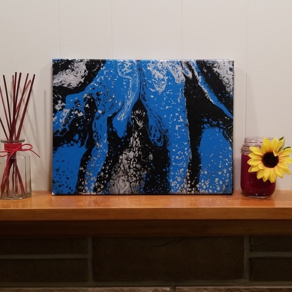 12"x16" Handmade Paint Pour - Picture 5 of 8